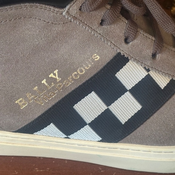 Bally Vita Parcours Suede Checked Skater Sneakers - Picture 7 of 8